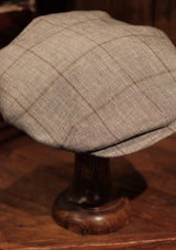 Archive Sale 50 Pence Cap - Grey & Brown Windowpane