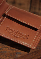 Folding Card and Coin Wallet - Brown Leather