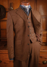 Hawthorne Cropped Waistcoat - Bison Brown