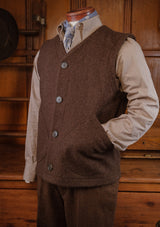 Ellison Waistcoat - Hickory Brown