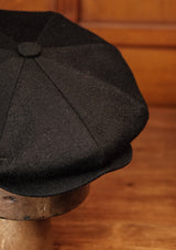 Dodge Baker Boy - (Wide-Width) Black Loden