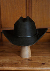 Cattleman Hat - Black Fur Felt
