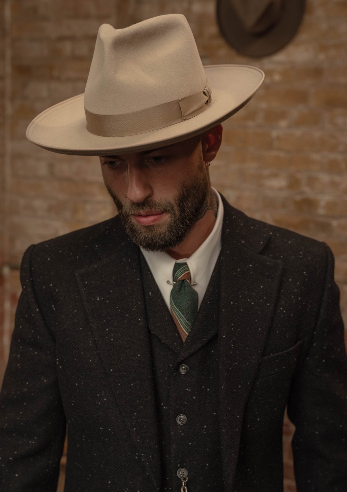 Coleman Harris Tweed Jacket - Black w/ White Fleck