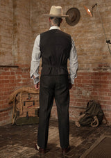 The Coleman 3 Piece Suit - Black w/ White Fleck