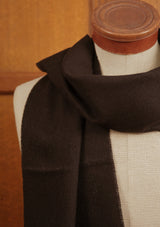 Merino Wool Scarf -  Black