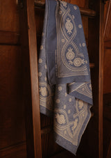 'Frontier Blue' 100% Cotton Selvedge Bandana - #3