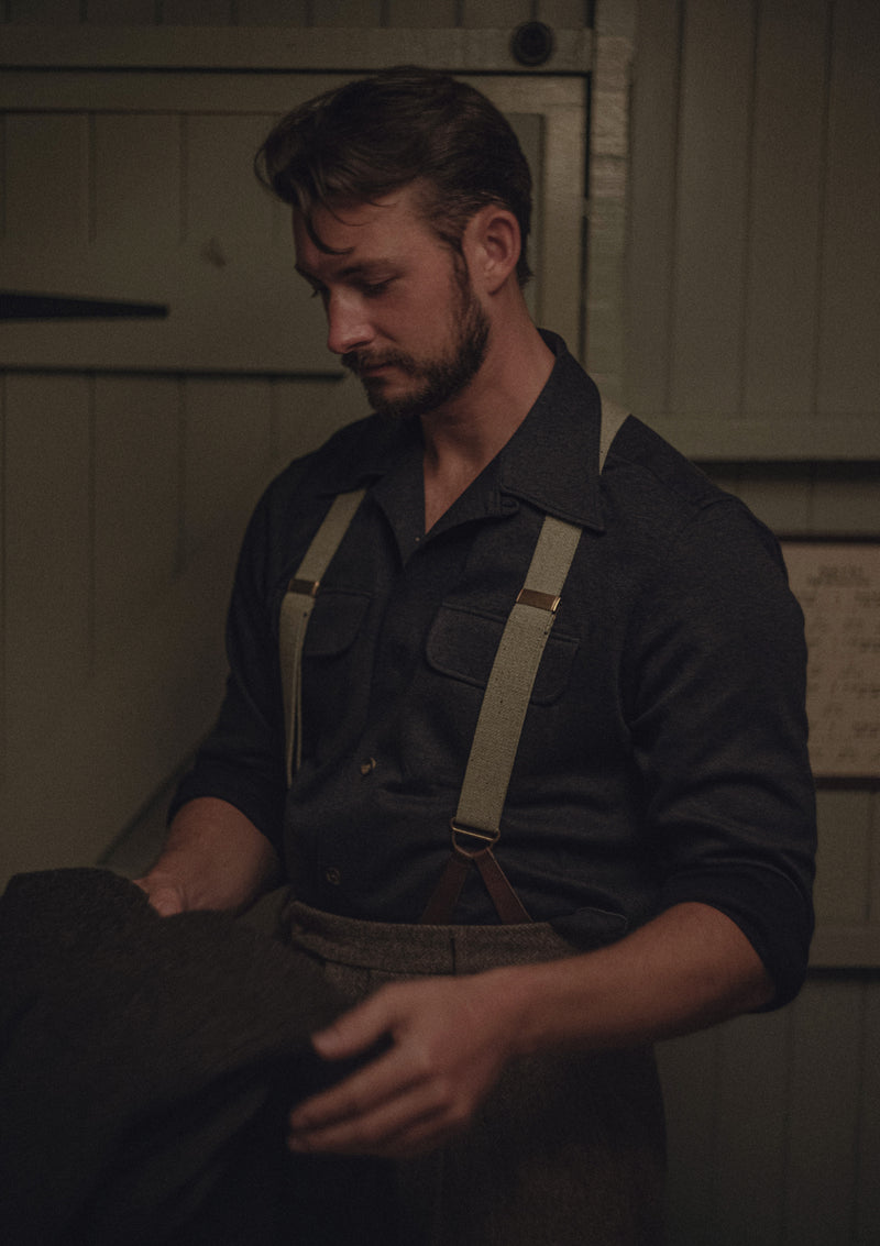 Connell Super-soft Cotton Board Shirt - Storm Blue