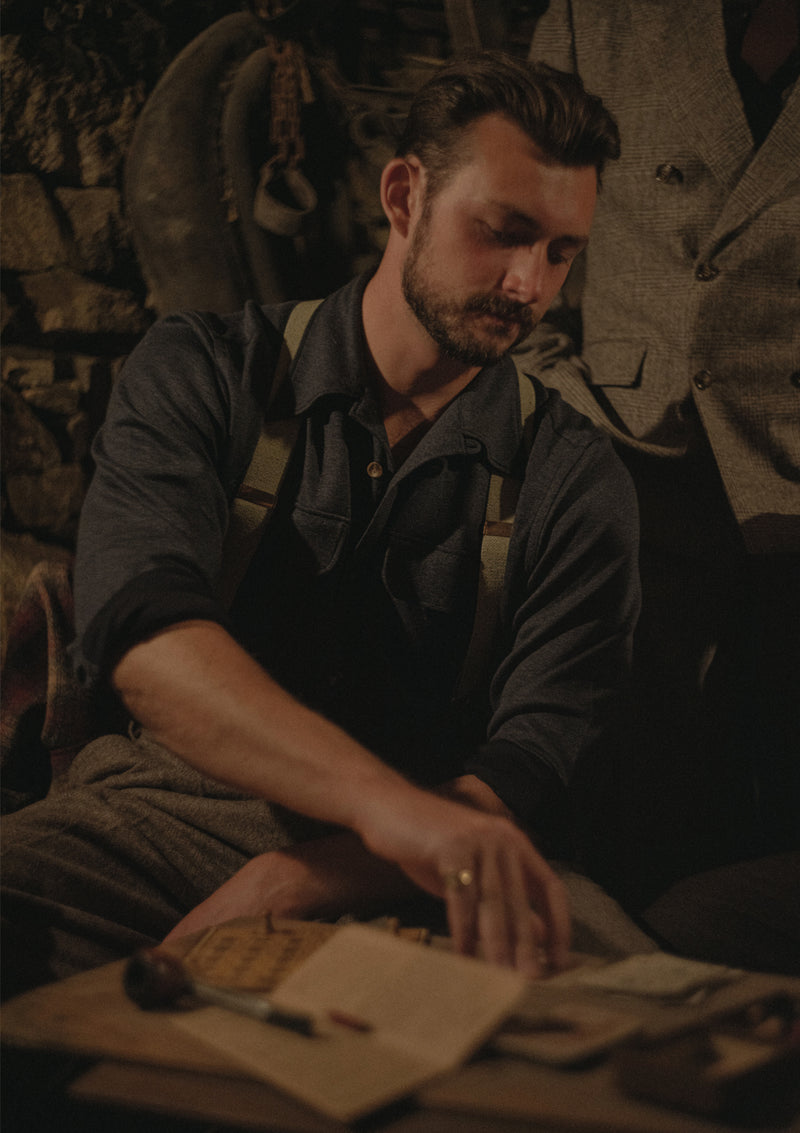 Connell Super-soft Cotton Board Shirt - Storm Blue