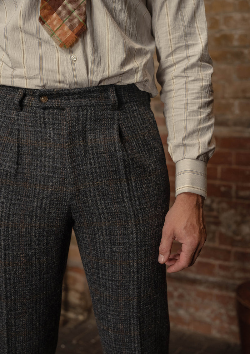 Bailey Harris Tweed Classic Trouser - Atlantic Blue Check