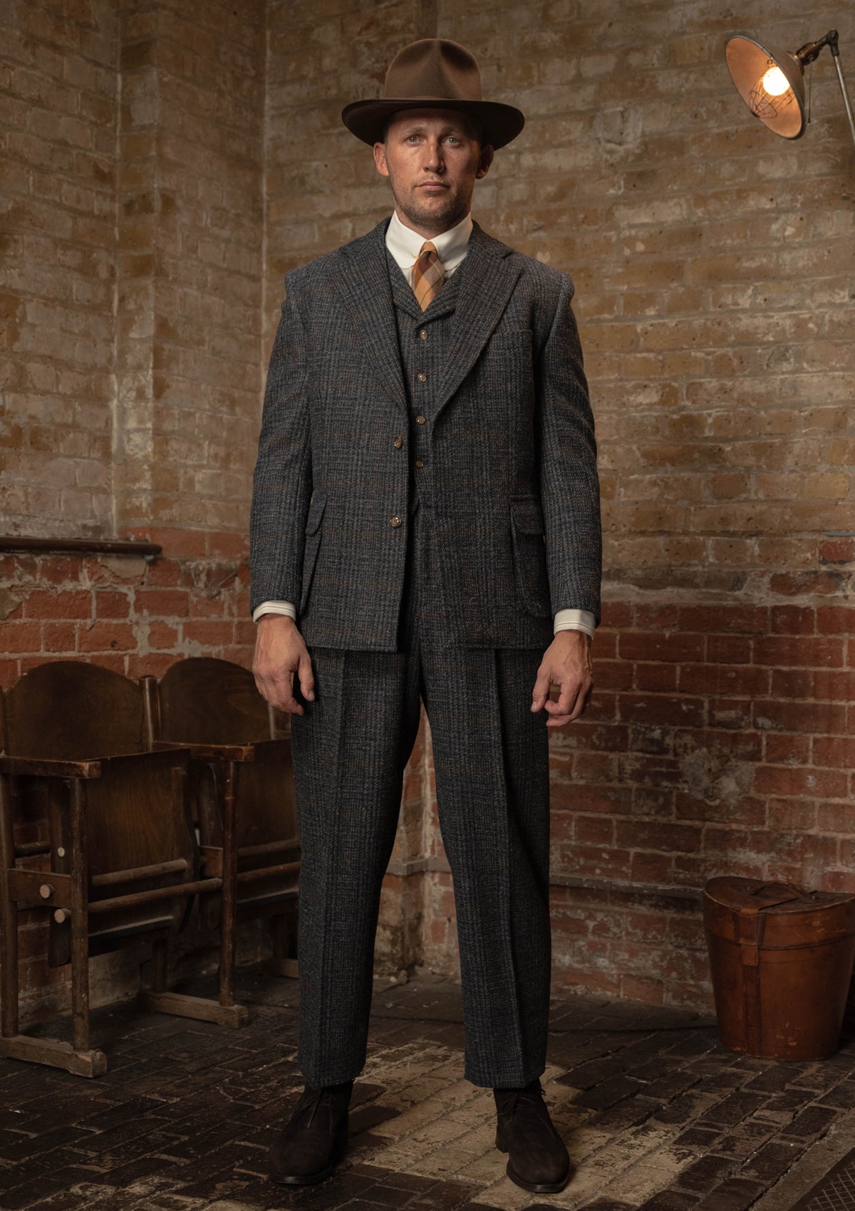 Bailey Harris Tweed Jacket - Atlantic Blue Check – Thomas Farthing