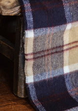 Merino Wool Scarf - Bannockbane Navy