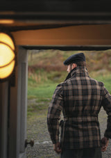 Pure Wool Pea Coat - Tideworn Check