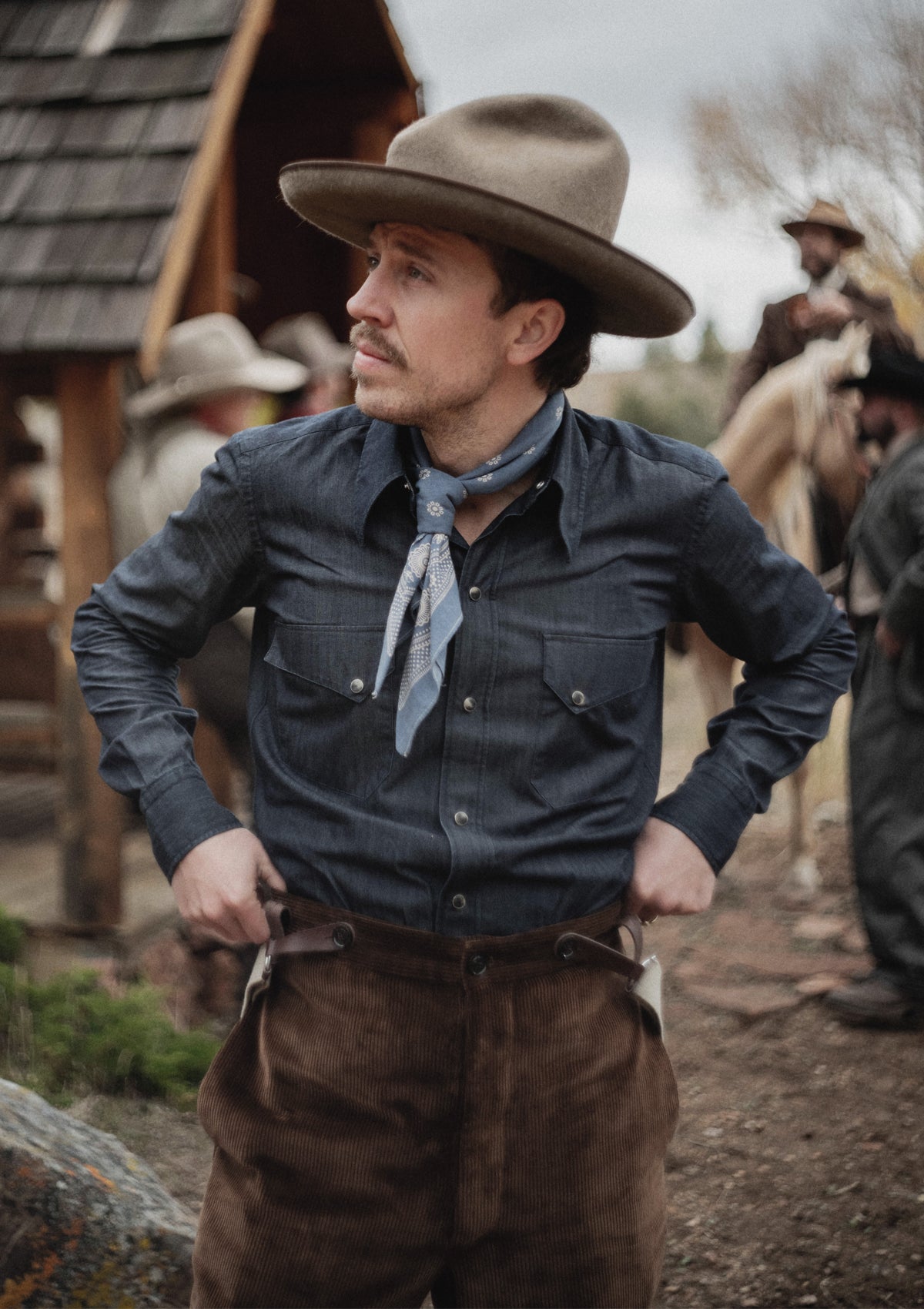 Western Denim Shirt - Blue