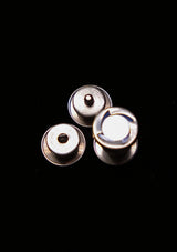 Original 1920's Round Swirl Snap Cufflinks - Grey