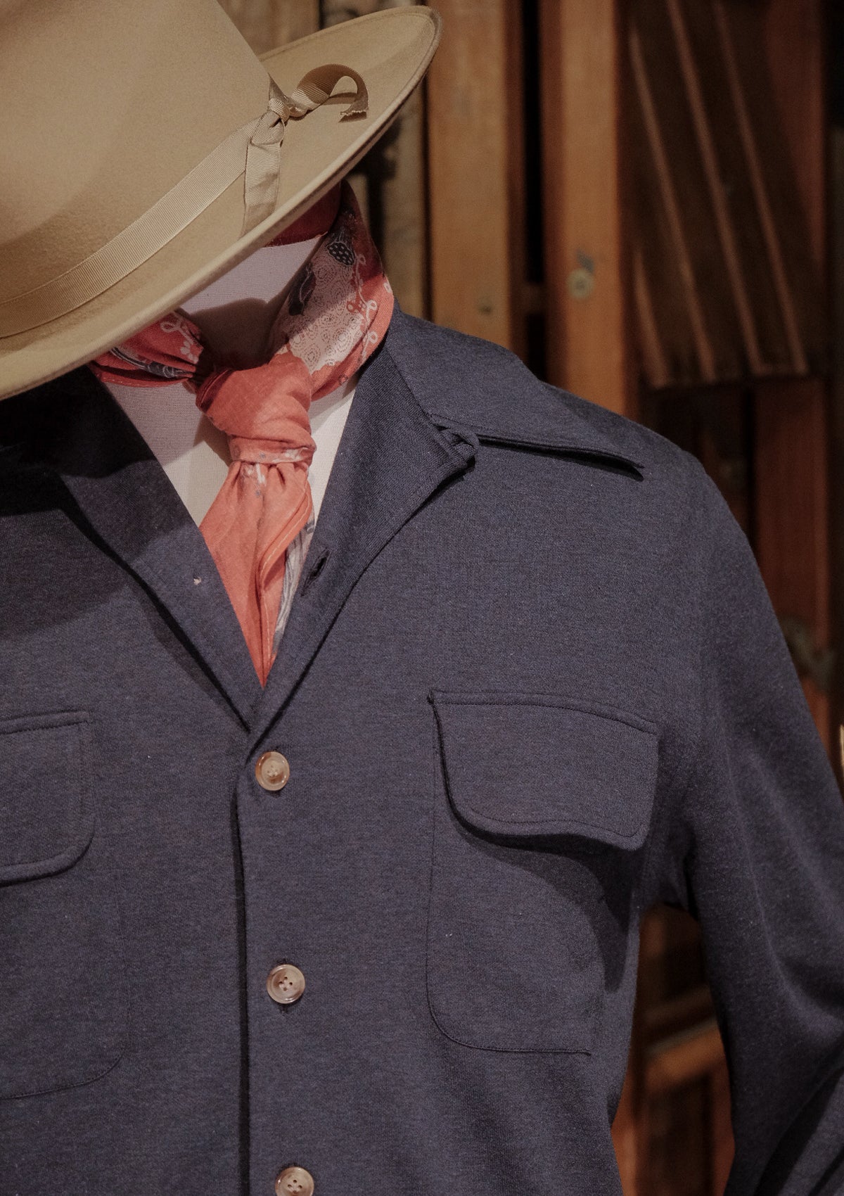 Connell Super-soft Cotton Board Shirt - Storm Blue