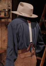 Connell Super-soft Cotton Board Shirt - Storm Blue