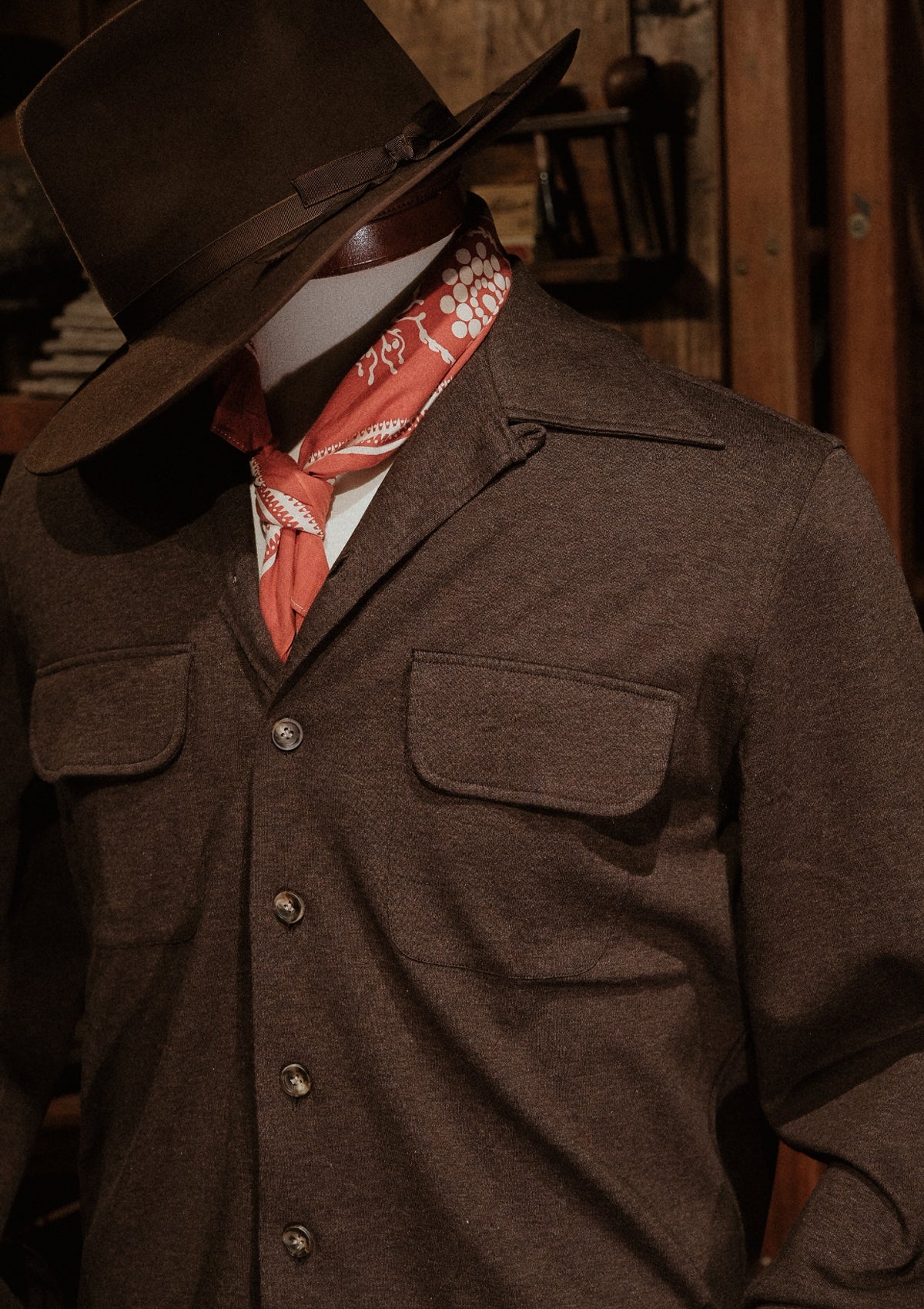 Connell Super-soft Cotton Board Shirt - Peat Brown
