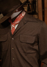 Connell Super-soft Cotton Board Shirt - Peat Brown