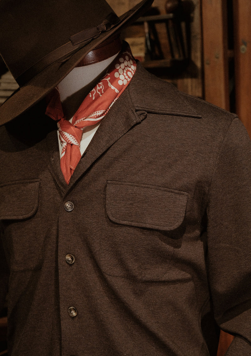 Connell Super-soft Cotton Board Shirt - Peat Brown