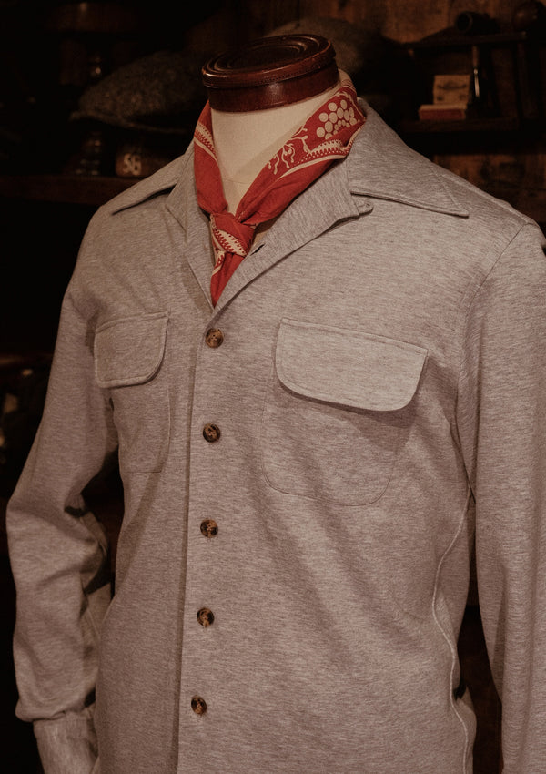 Connell Super-soft Cotton Board Shirt - Flannel Grey