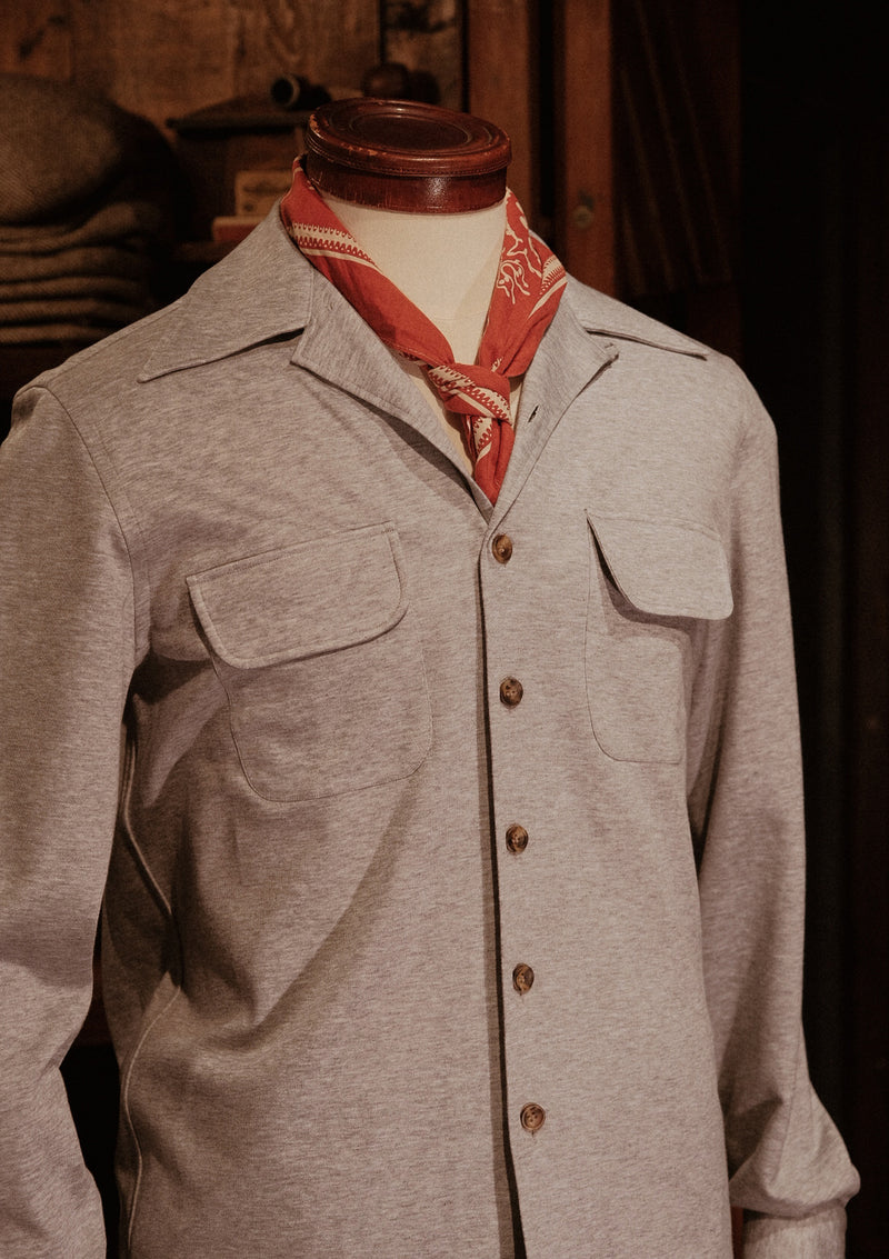 Connell Super-soft Cotton Board Shirt - Flannel Grey