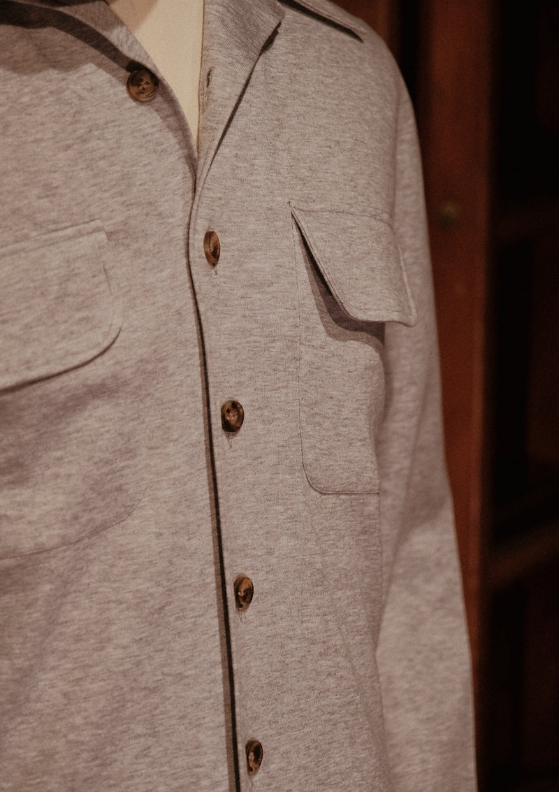 Connell Super-soft Cotton Board Shirt - Flannel Grey
