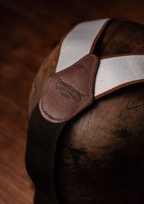 Button Braces w/ Gold Brass Fittings - Pecan