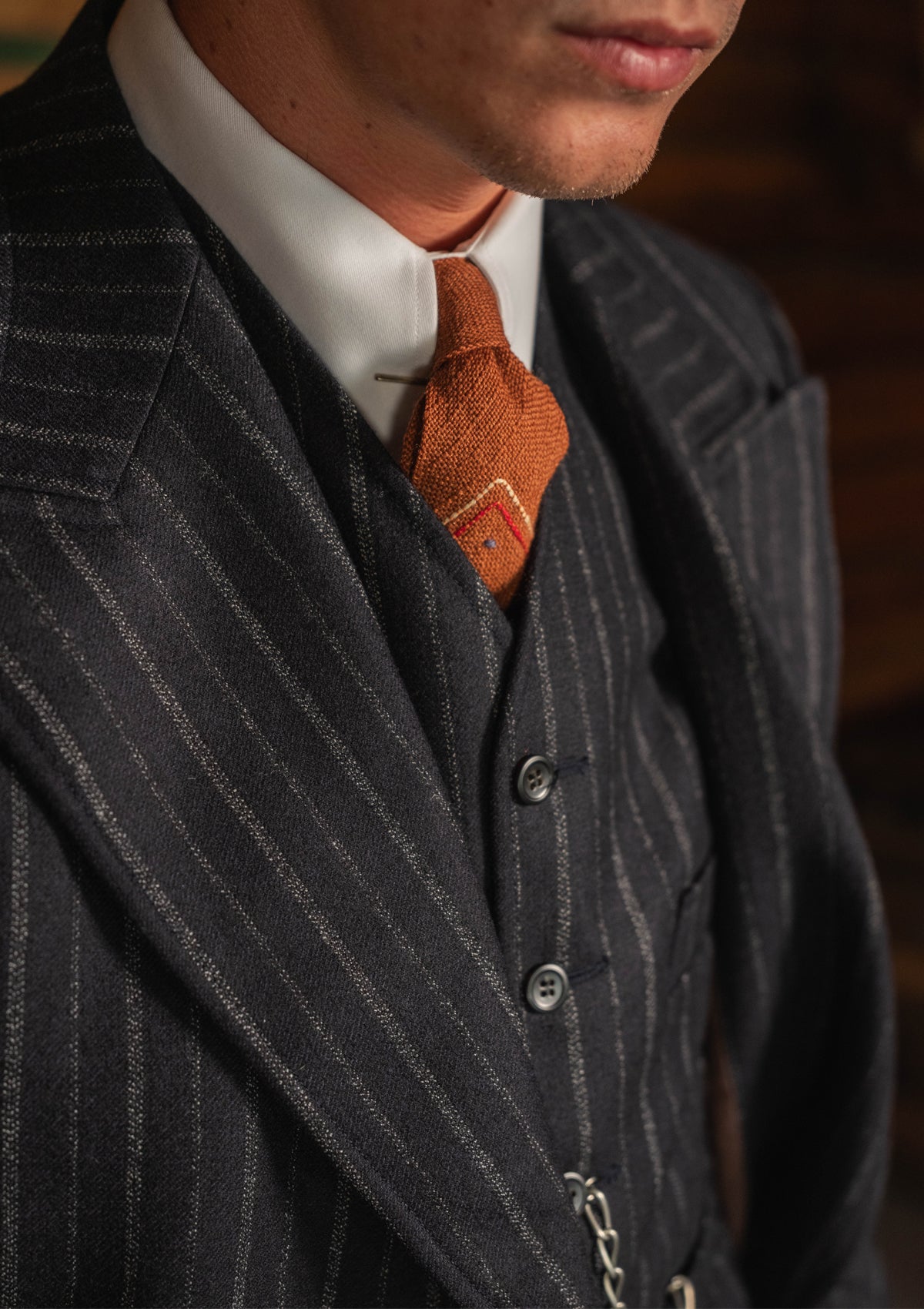 Broadway Jacket - Atlantic Chalk Stripe