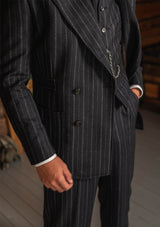 Broadway Jacket - Atlantic Chalk Stripe