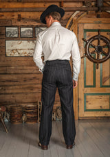 Broadway Dalton Trousers - Atlantic Chalk Stripe