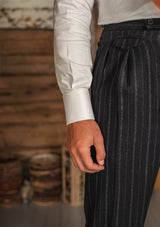Broadway Dalton Trousers - Atlantic Chalk Stripe