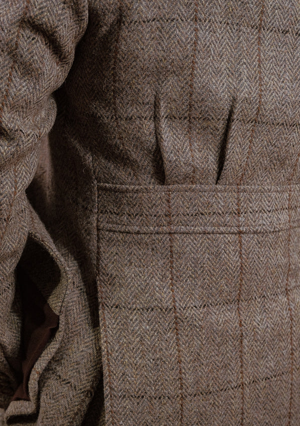 Brockman Harris Tweed Jacket - Light Grey & Cinnamon Check