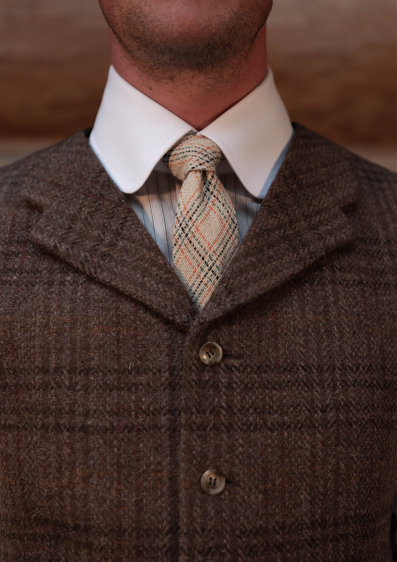 Brockman Harris Tweed Waistcoat - Autumn Leaf Check