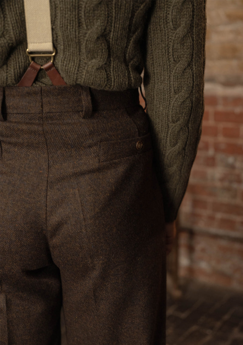 Clark Trousers - Dark Brown Flannel