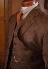 Hawthorne Cropped Waistcoat - Bison Brown