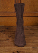 Classic Ribbed Socks - Brown