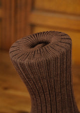 Classic Ribbed Socks - Brown