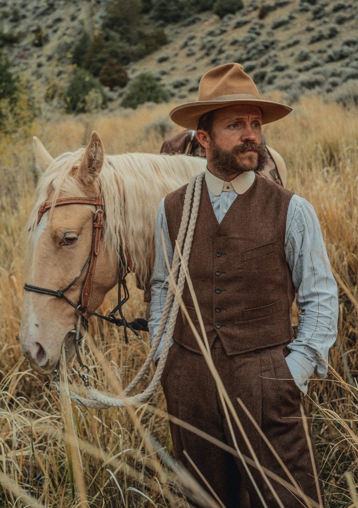 Hawthorne Cropped Waistcoat - Bison Brown