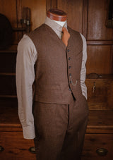 Hawthorne Cropped Waistcoat - Bison Brown