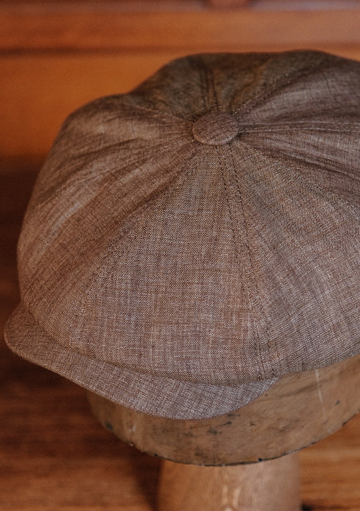 Morwell Baker Boy - (Mid-Width) Saddle Brown Linen