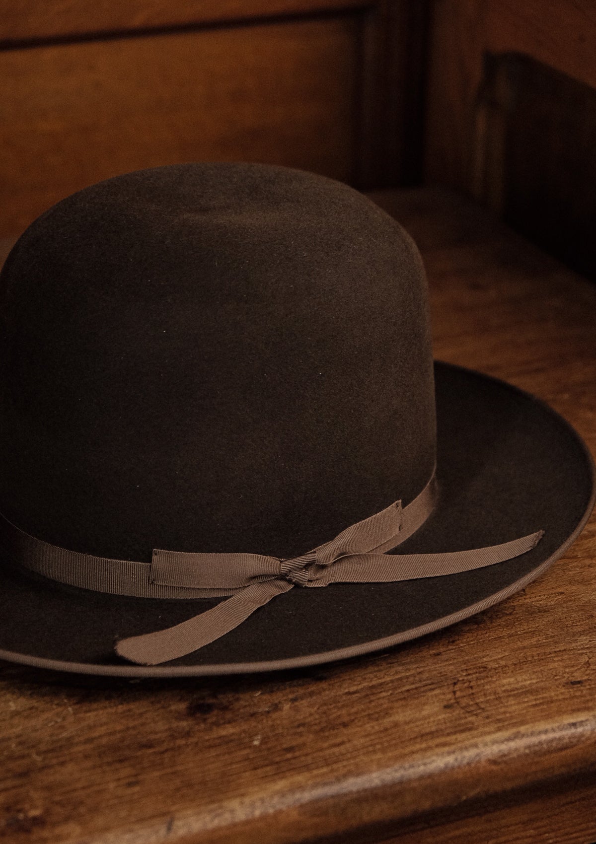 Burbank Rancher Hat - Open Crown - Brown