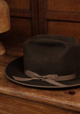 Burbank Rancher Hat - Open Crown - Brown