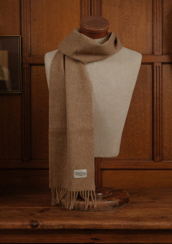 Merino Wool Scarf - Camel