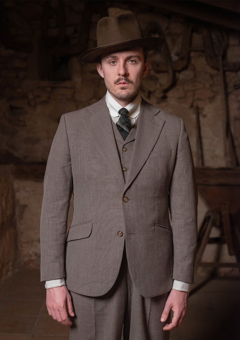 Coleman Jacket - Cement Hopsack