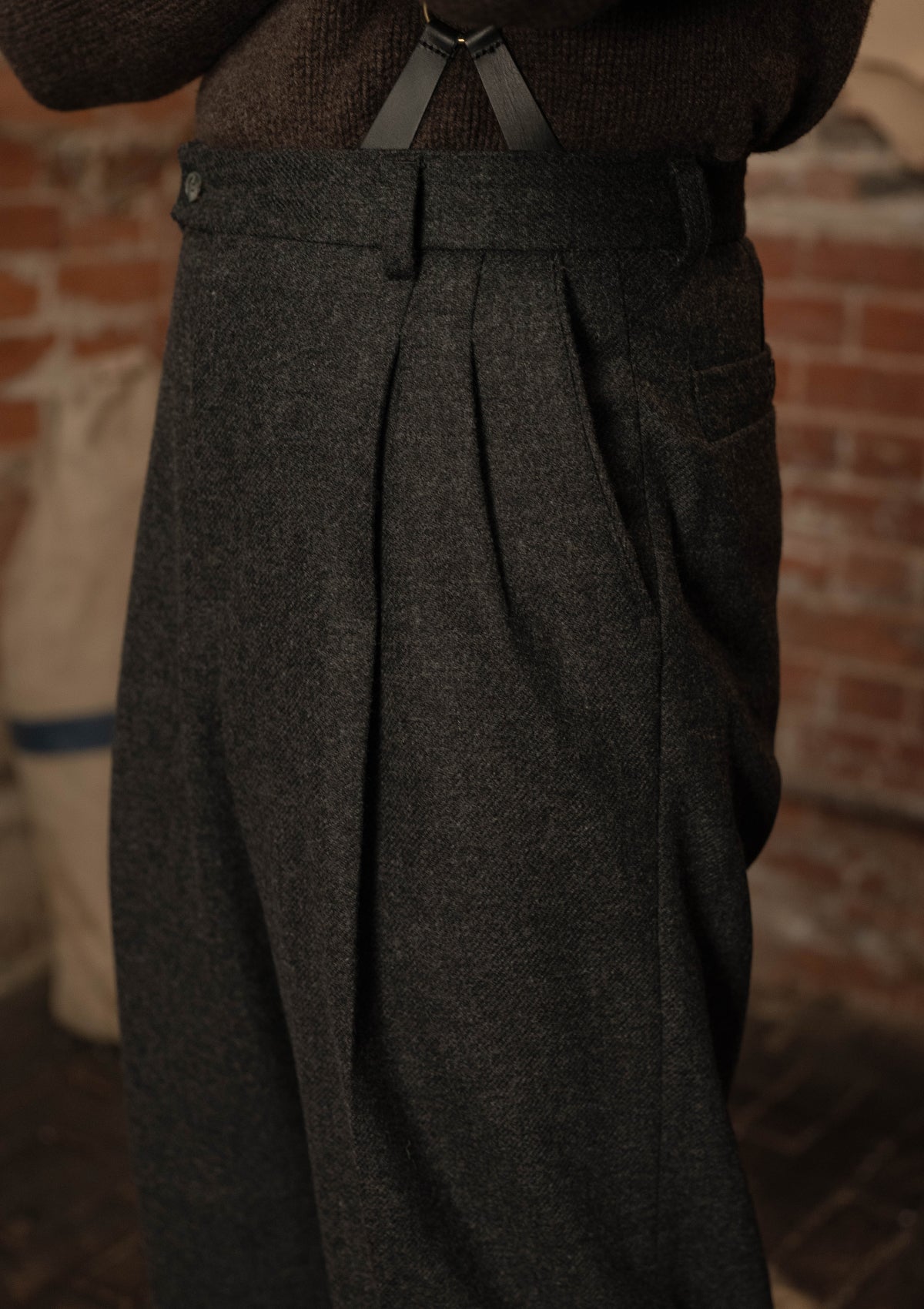 Clark Trousers - Charcoal Flannel