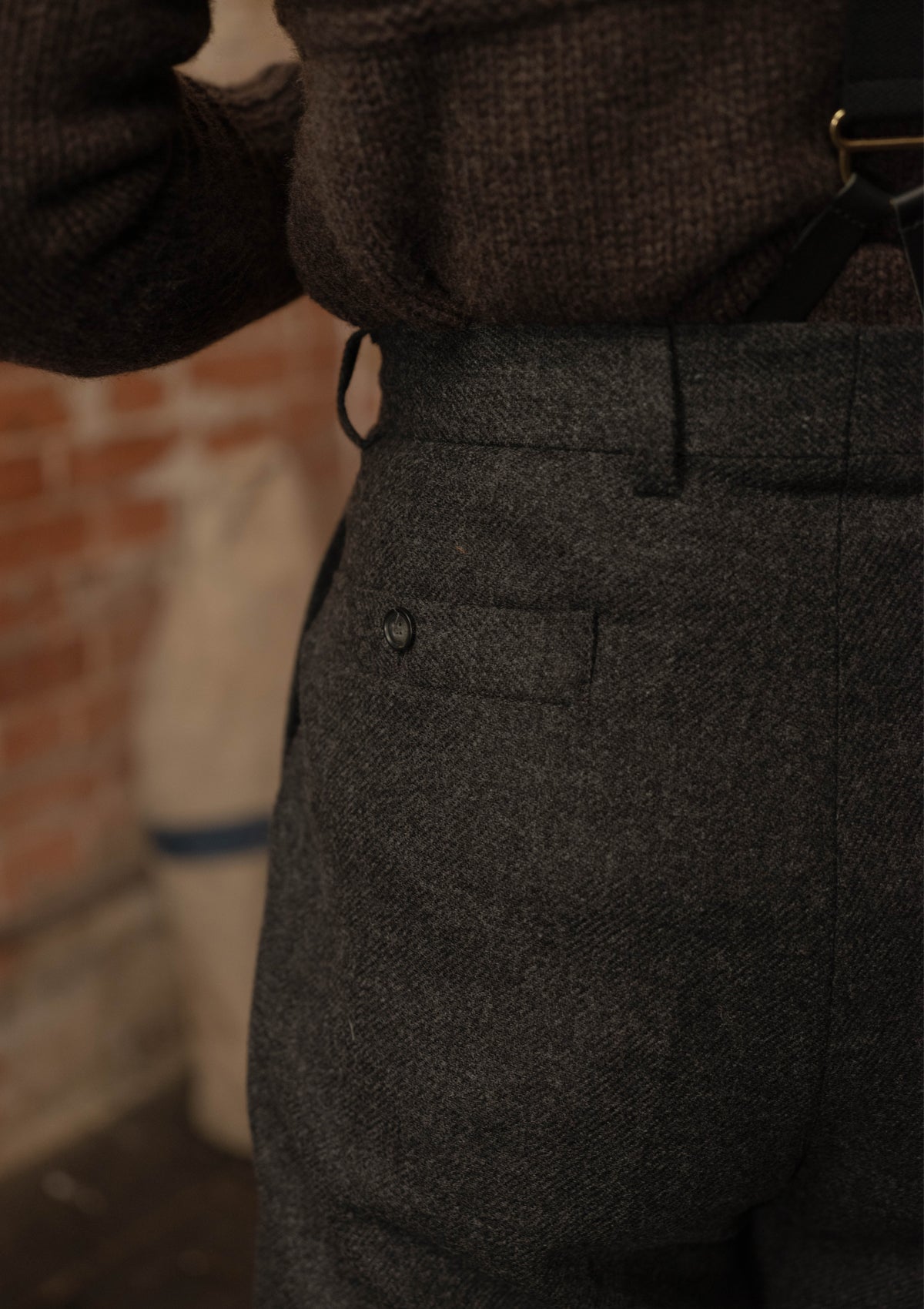 Clark Trousers - Charcoal Flannel