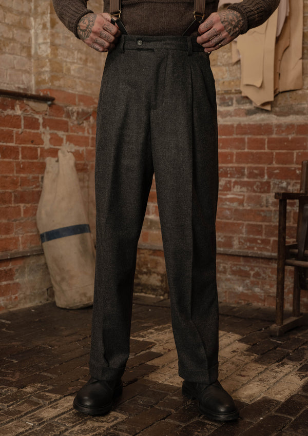 Gene Trousers - Charcoal Flannel
