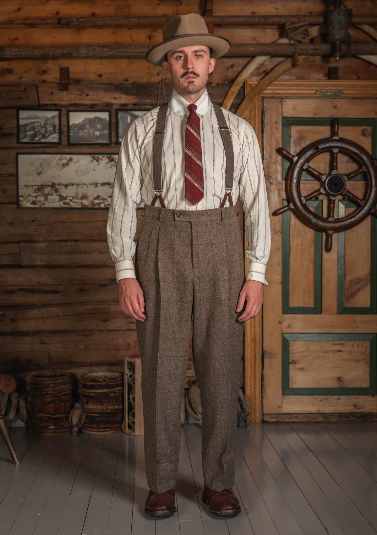 Coleman Harris Tweed Clark Trouser - Drift Check