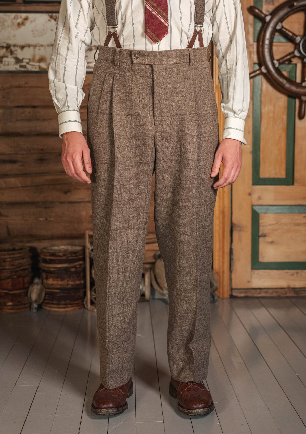 Coleman Harris Tweed Clark Trouser - Drift Check