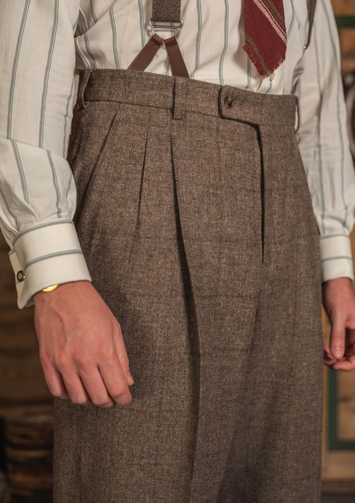 Coleman Harris Tweed Clark Trouser - Drift Check